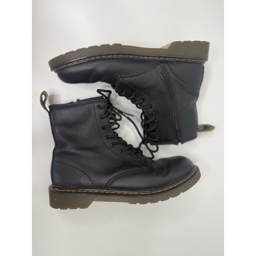 Dr. Martens Airwair AW004 Leather Combat Boots 1460 Y Black Size US M 6 US L 7